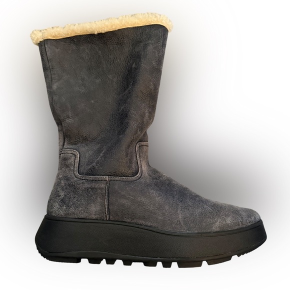 NEW!  FITFLOP F MODE double shearling Women's  Boots - Picture 8 of 12